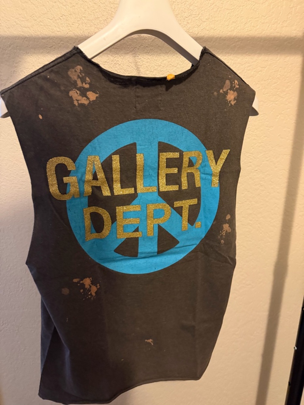 Authentic Gallery Dept Black Tee with Multicolor Gradient Graphic